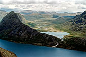 Parco Jotunheimen, Norvegia. il Knutsho oltre il Gjende 